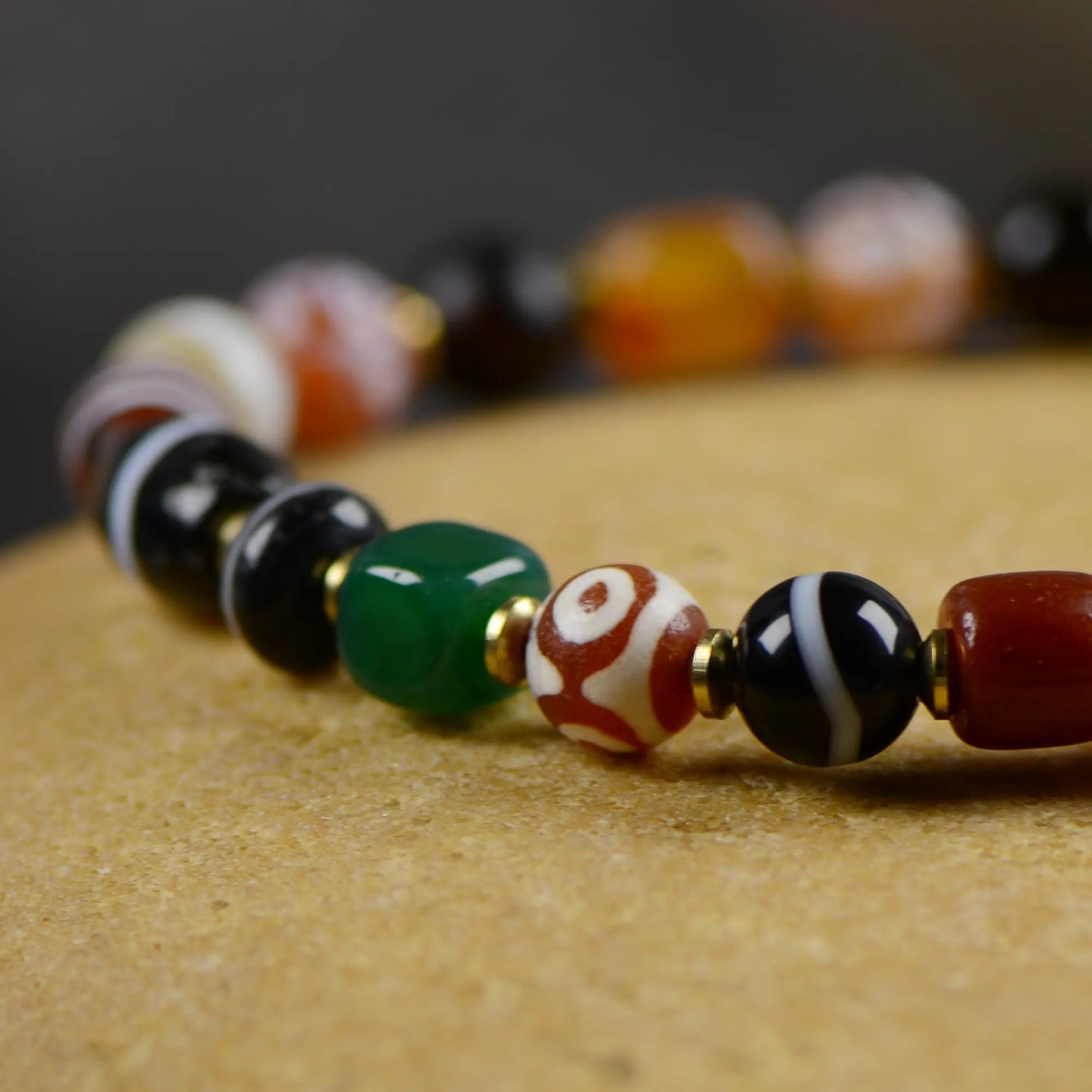 Vajra Himalayan Vein Agate Multigem Bracelet
