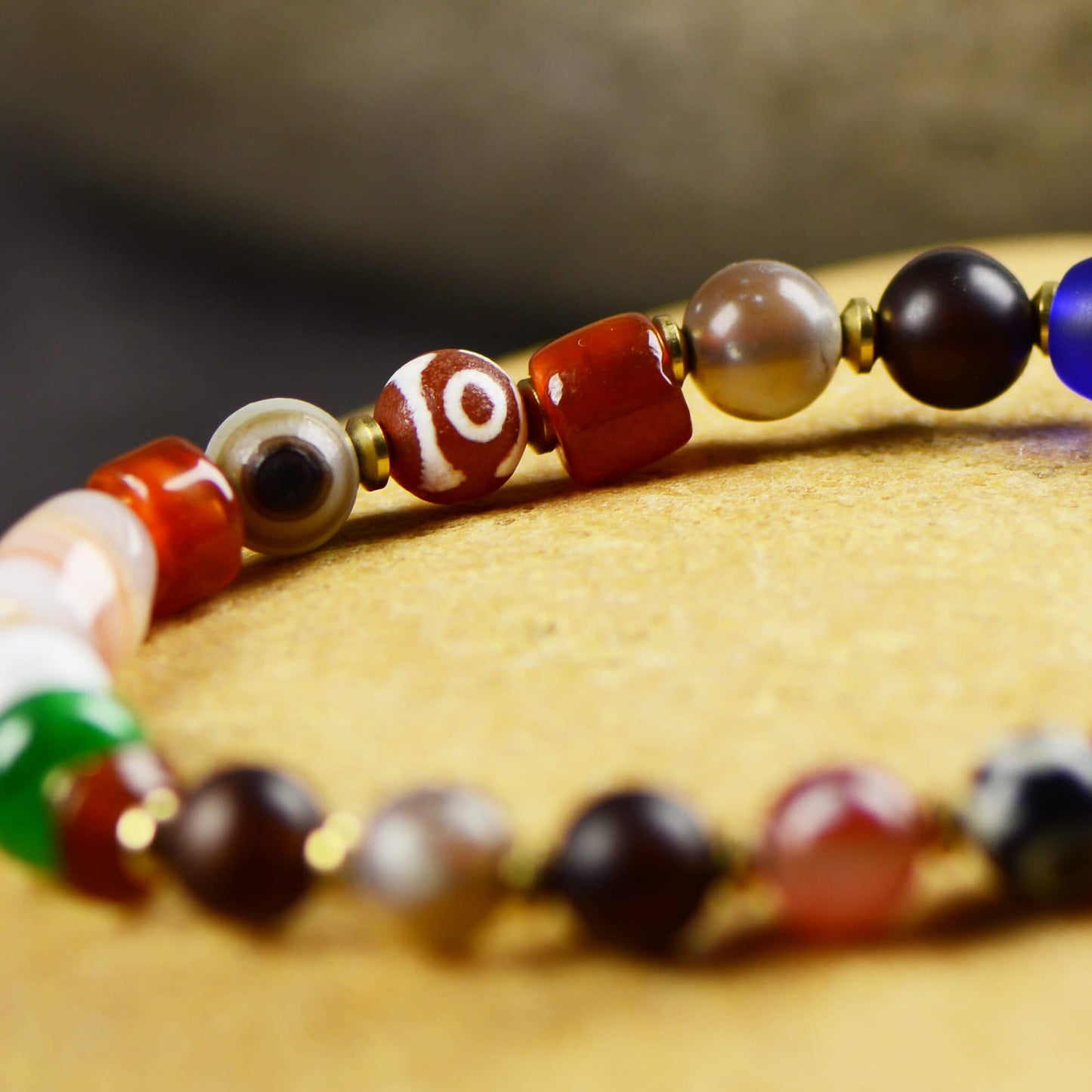Vajra Himalayan Vein Agate Multigem Bracelet