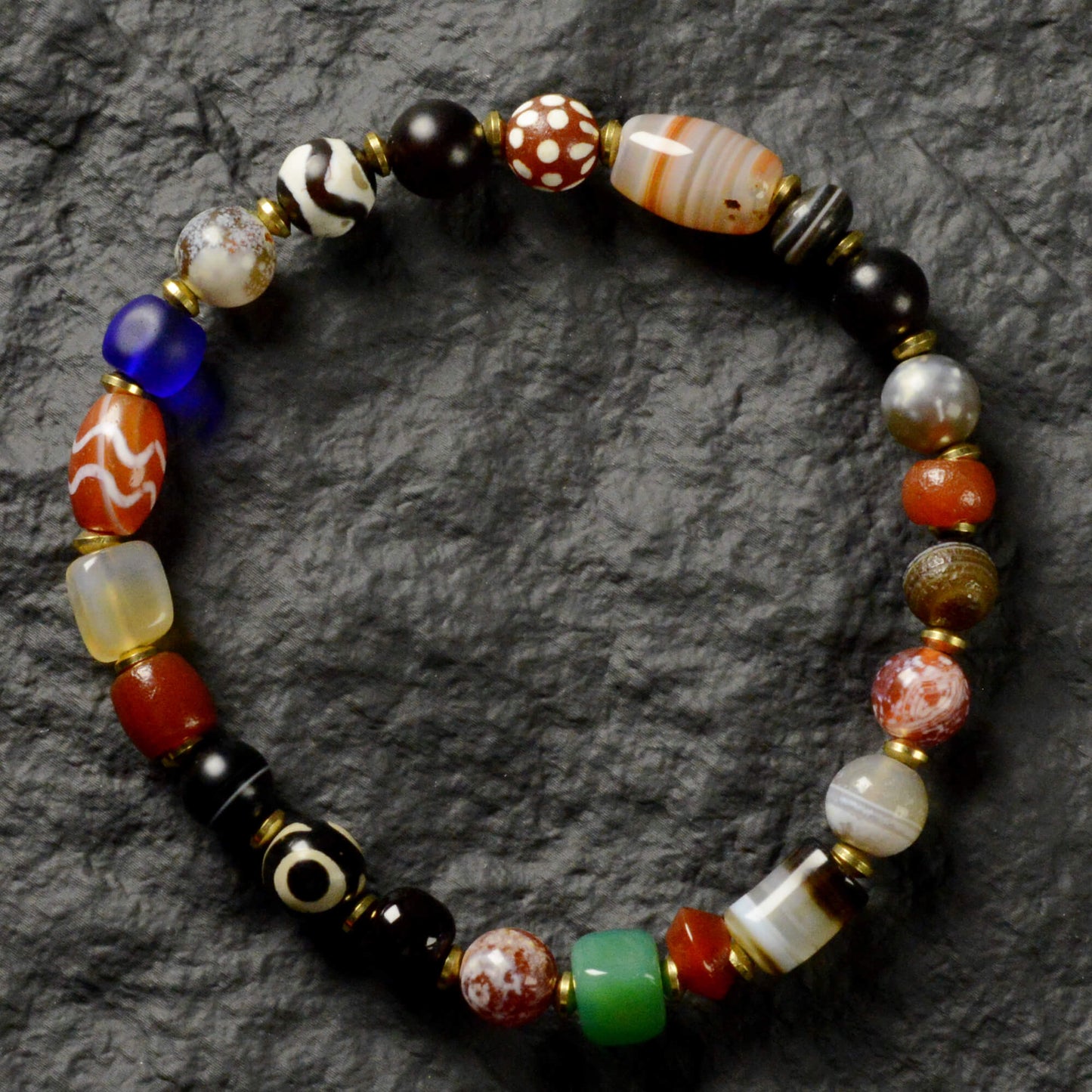 Vajra Himalayan Vein Agate Multigem Bracelet