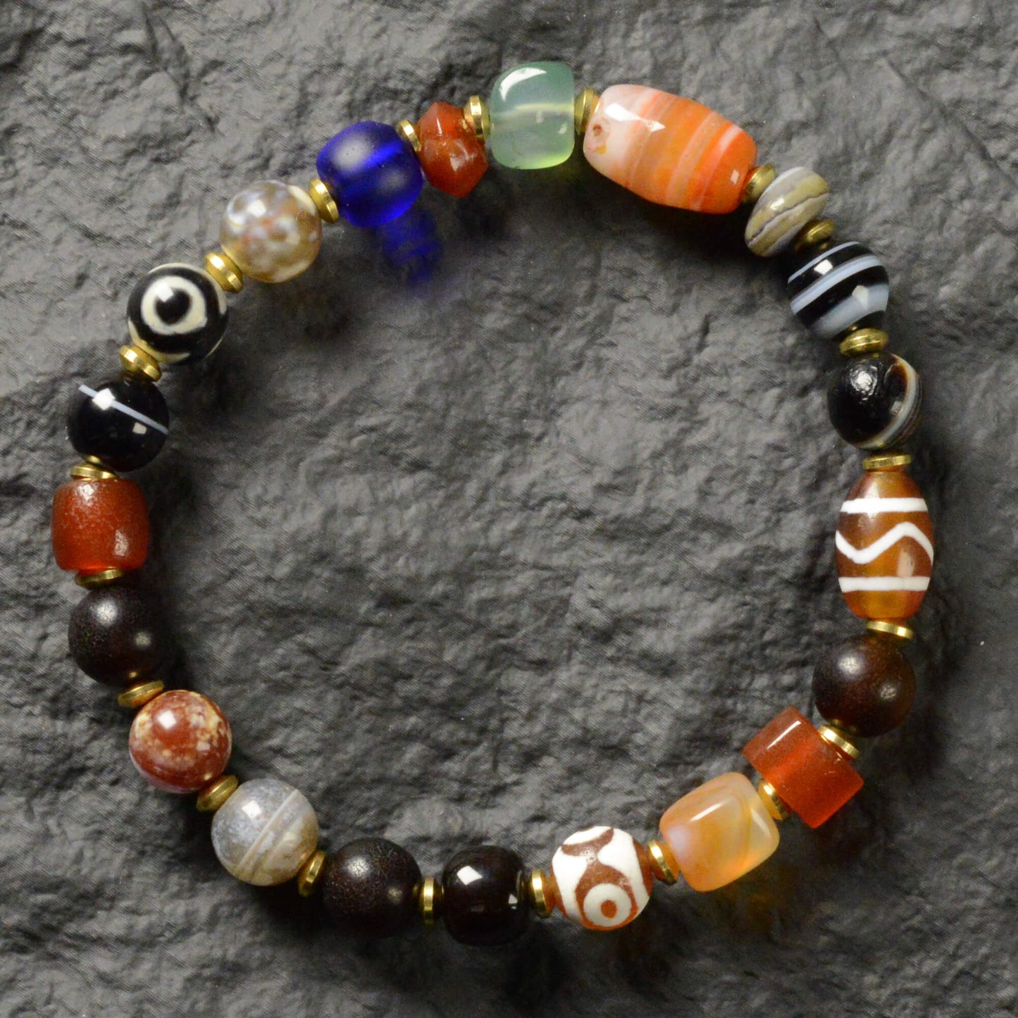 Vajra Himalayan Vein Agate Multigem Bracelet