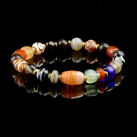Vajra Himalayan Vein Agate Multigem Bracelet
