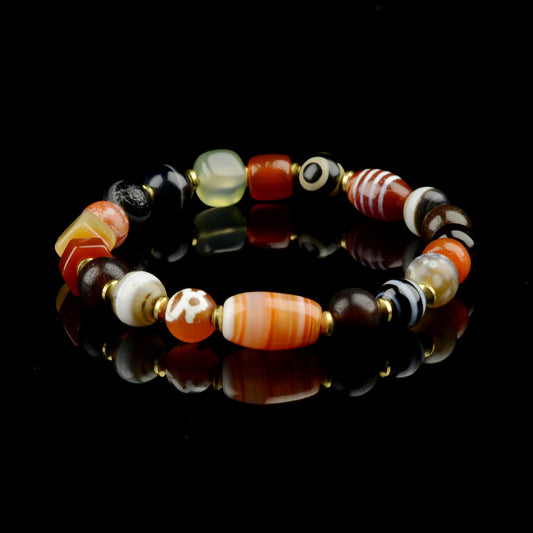 Vajra Himalayan Vein Agate Multigem Bracelet