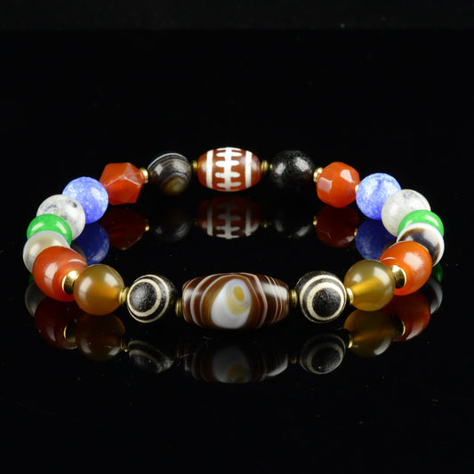 Vajra Himalayan Vein Agate Multigem Bracelet
