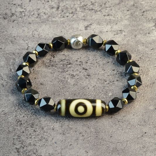 Vajra Single-Eyed Dzi Bracelet