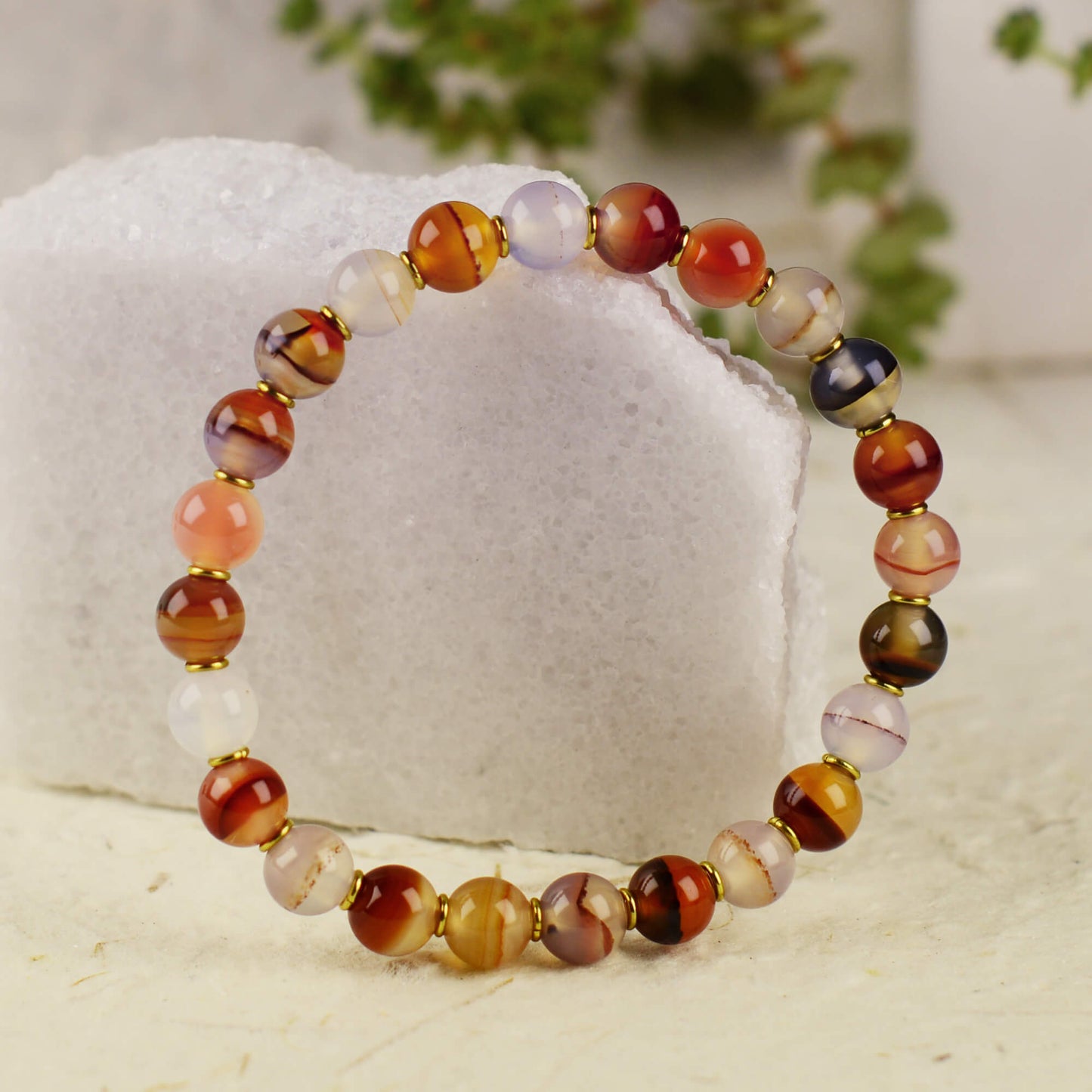 Vajra Rainbow Agate Bracelet