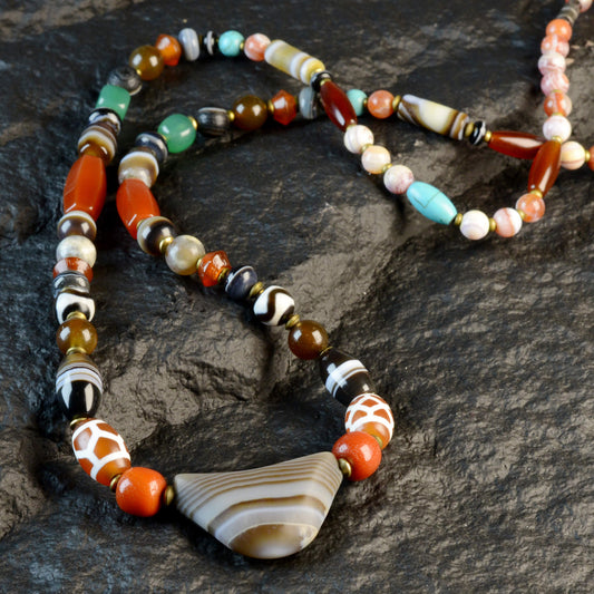 Vajra Multicolor Agate Necklace