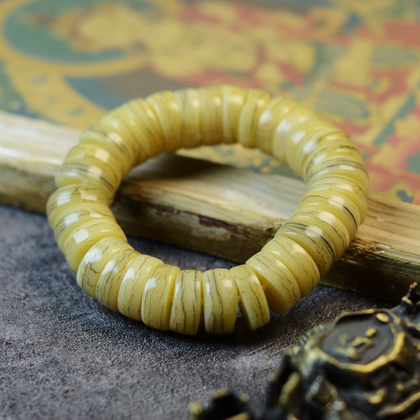 Vajra Tibetan Yak Bone Bracelet