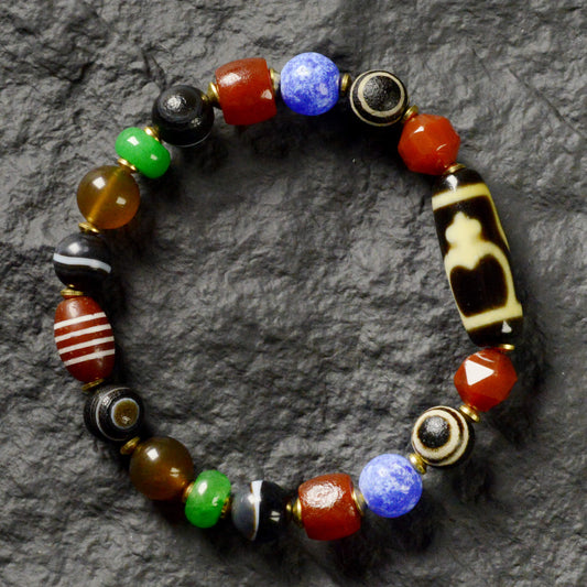 Vajra Vase Dzi Amulet Bracelet