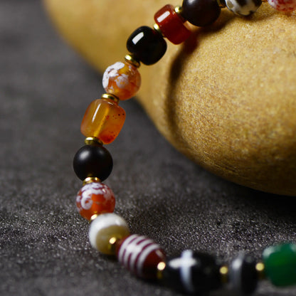 Vajra Himalayan Vein Agate Multigem Bracelet