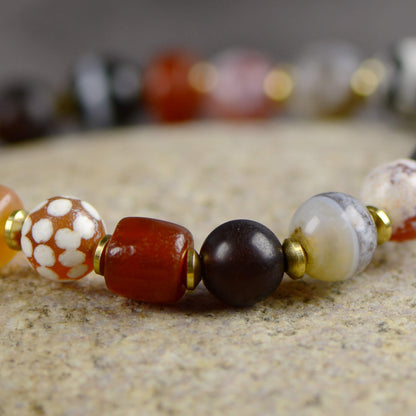 Vajra Himalayan Vein Agate Multigem Bracelet