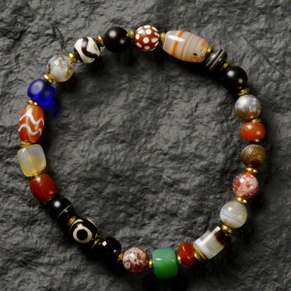 Vajra Himalayan Vein Agate Multigem Bracelet