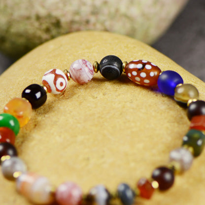 Vajra Himalayan Vein Agate Multigem Bracelet