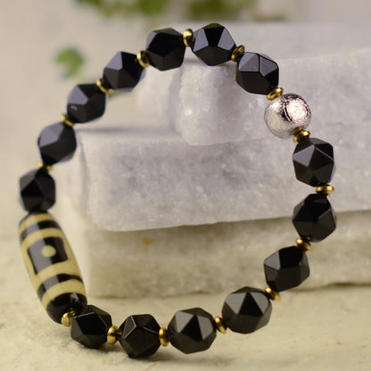Vajra Single-Eyed Dzi Bracelet