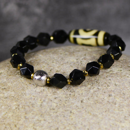 Vajra Single-Eyed Dzi Bracelet