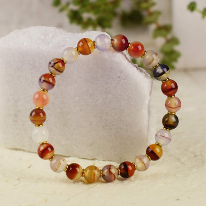 Vajra Rainbow Agate Bracelet