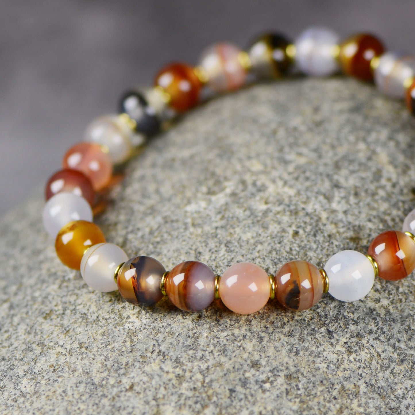 Vajra Rainbow Agate Bracelet