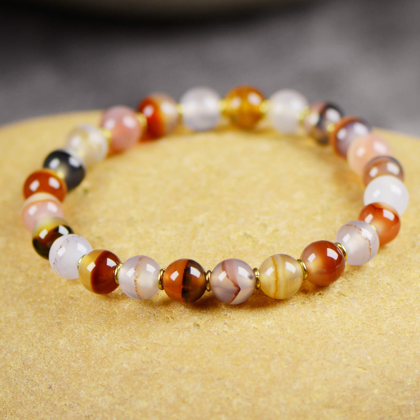 Vajra Rainbow Agate Bracelet