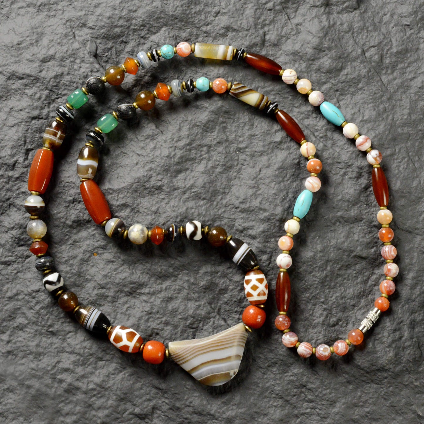 Vajra Multicolor Agate Necklace
