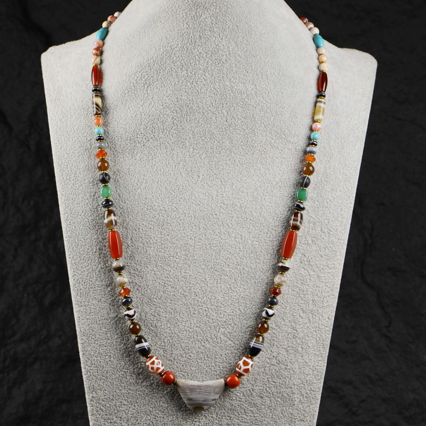 Vajra Multicolor Agate Necklace