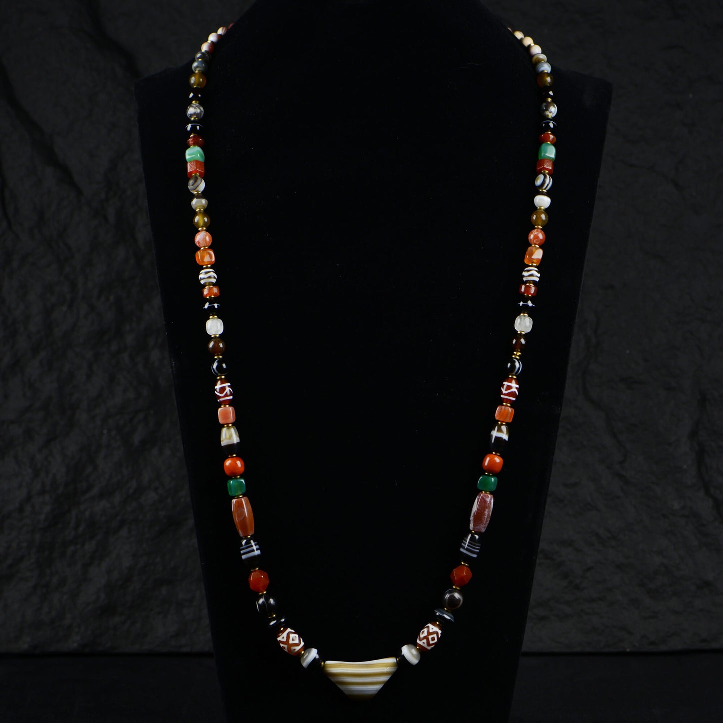 Vajra Multicolor Agate Necklace