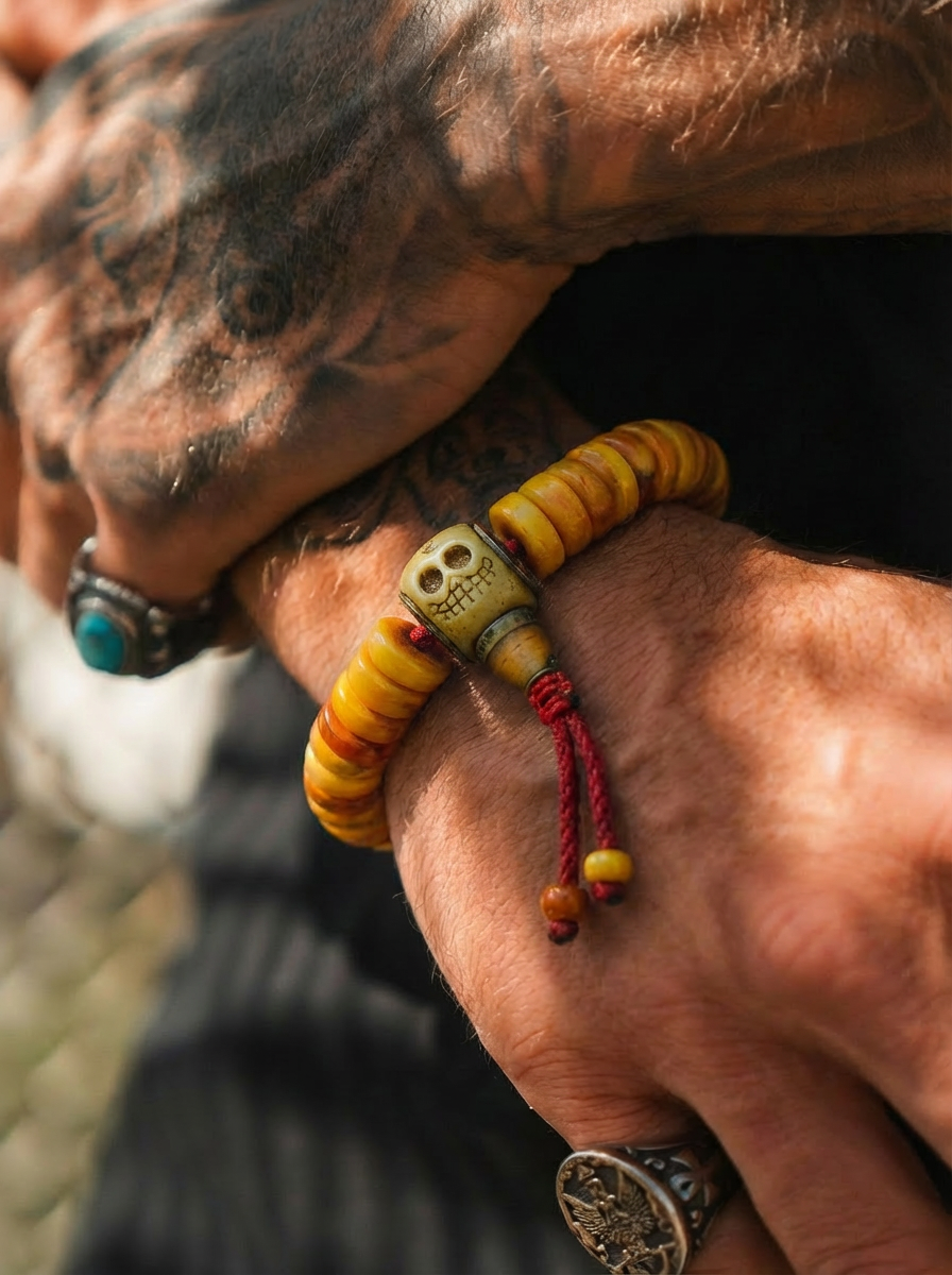 Vajra Tibetan Yak Bone Bracelet