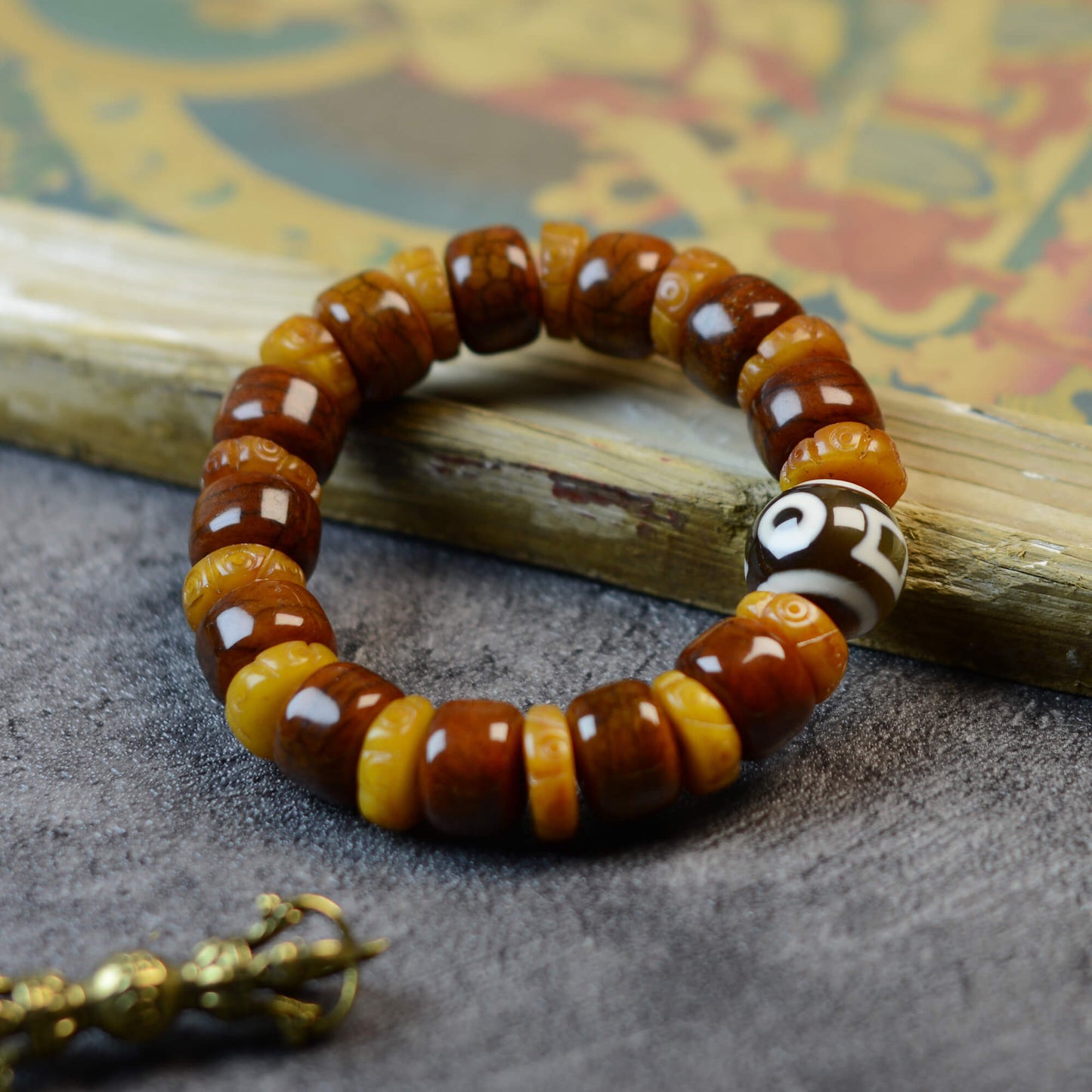 Vajra Tibetan Yak Bone Bracelet