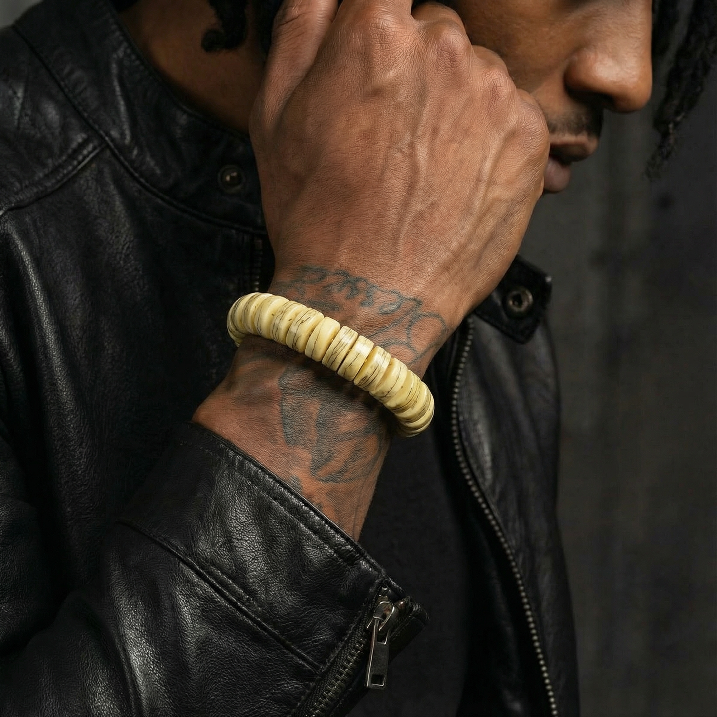 Vajra Tibetan Yak Bone Bracelet