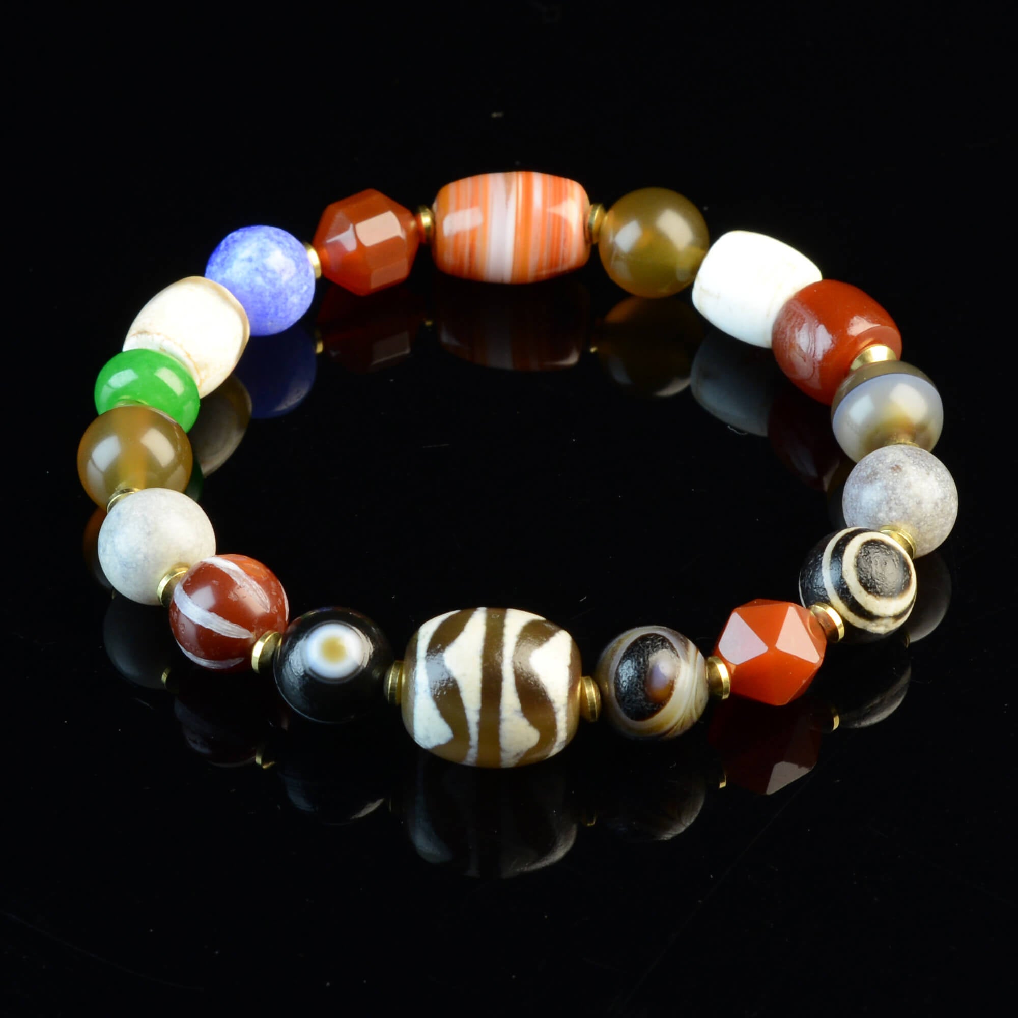 Dralo Tiger Tooth Dzi Bracelet