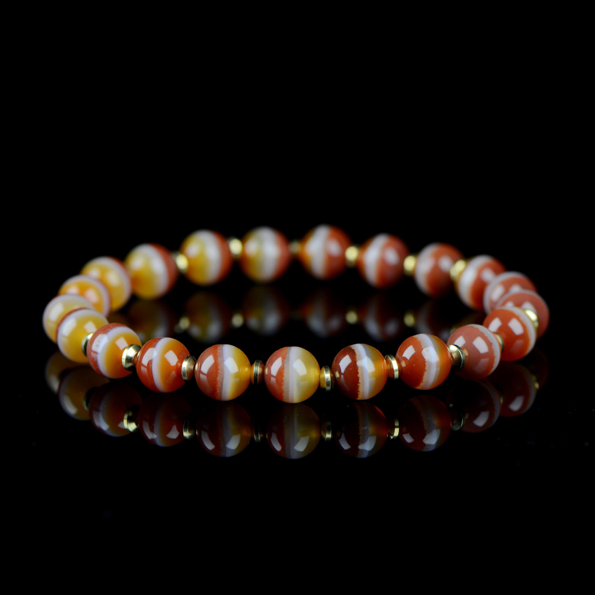 Scarlet Flame Bhaisajyaguru Bead Energy Bracelet