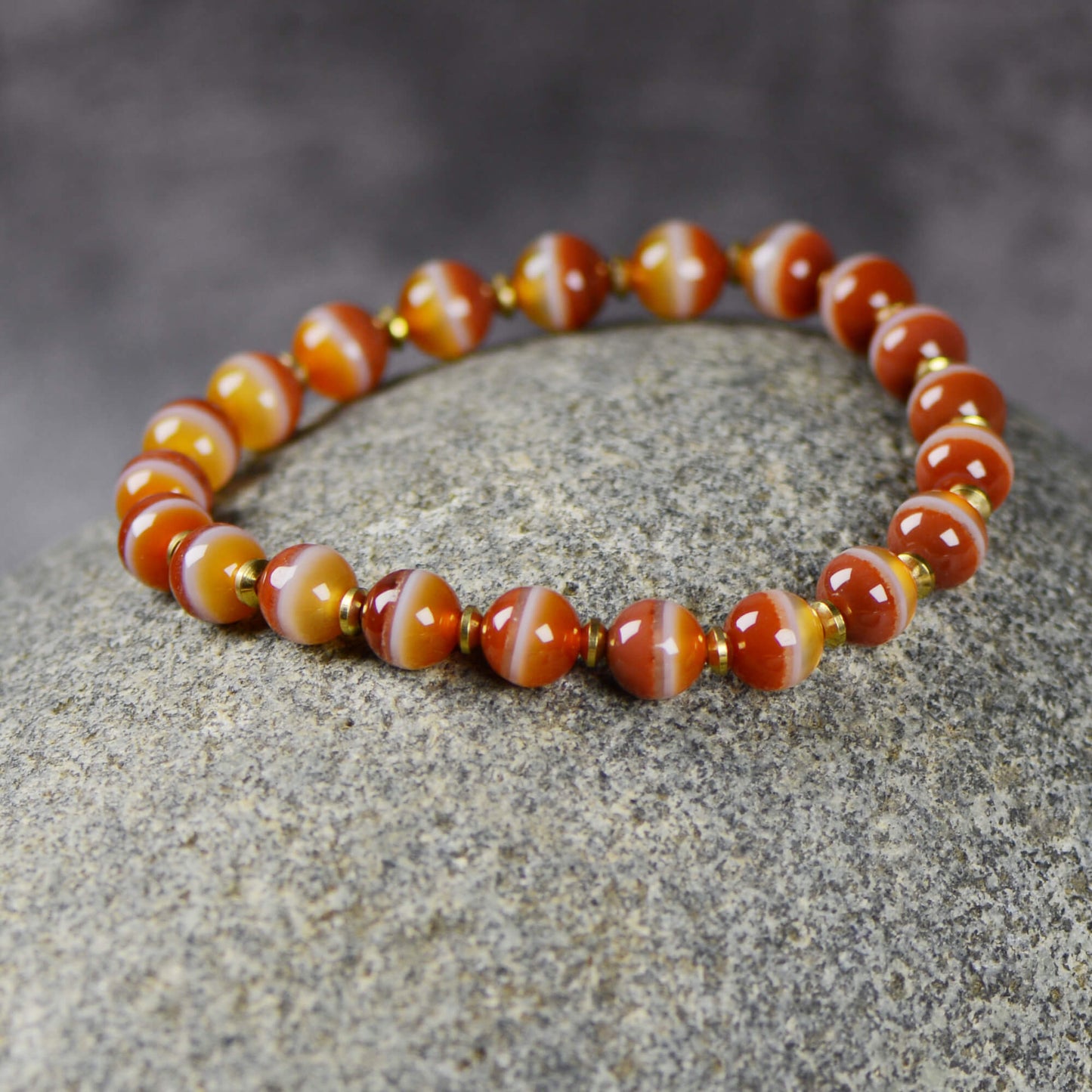 Vajra Scarlet Flame Bhaisajyaguru Bead Energy Bracelet
