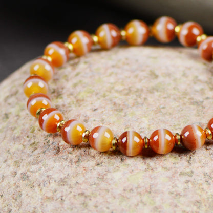 Vajra Scarlet Flame Bhaisajyaguru Bead Energy Bracelet