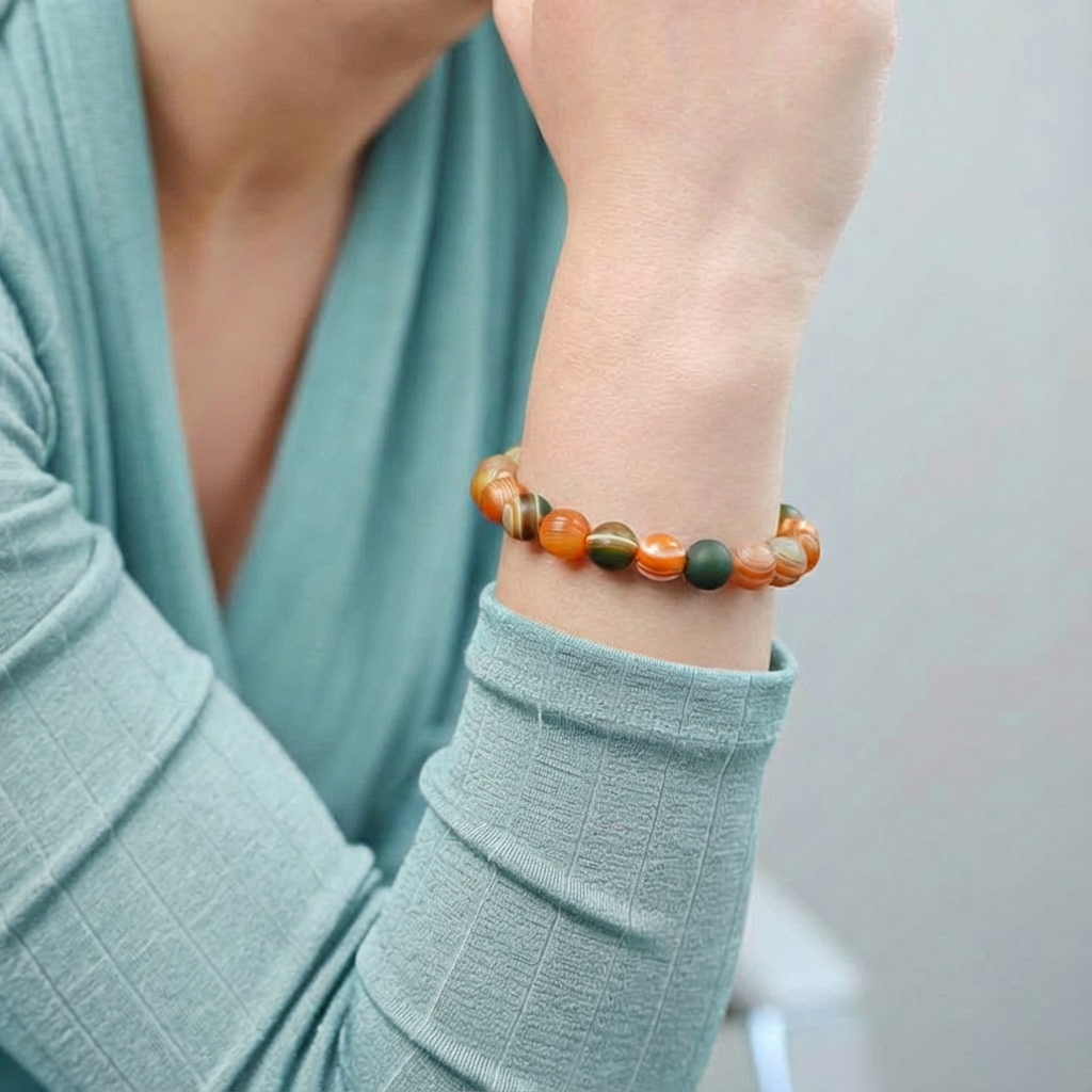 Vajra Alxa Natural Agate Bracelet